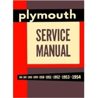 Factory Shop -  Service Manual for 1949-1954 Plymouth
