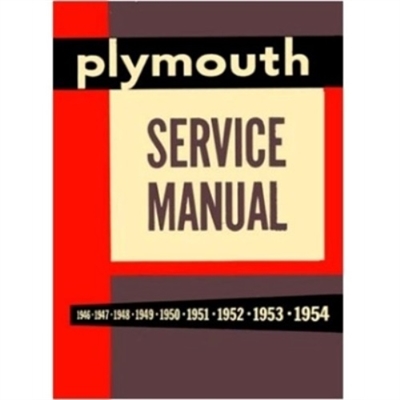 Factory Shop -  Service Manual for 1949-1954 Plymouth