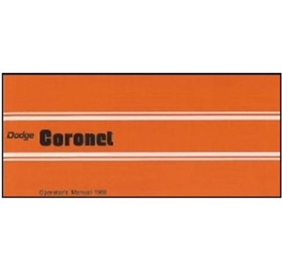 Factory Owner's Manual for 1969 Dodge Coronet