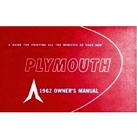 New Chrysler Corp. authorized reprint of the original factory owner/operator glovebox manual for all 1962 Plymouth B-Body