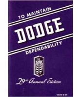 Factory Owners Manual for 1946-1948 Dodge Passenger Cars