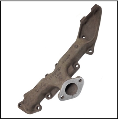 Passenger-side exhaust manifold for 1957 Dodge Coronet - Custom Royal - Royal; 1957 DeSoto Firesweep and 1958 Coronet with 325 CID poly engine