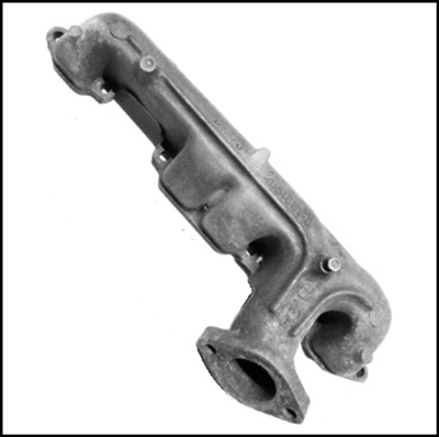 Reconditioned PN 2951861 - 2951861 - 3837621 driver-side exhaust manifold for 1970-971 Plymouth Fury - Sport Fury; 1970-71 Dodge Monaco - Polara; 1970-71 Chrysler and 1970-71 Imperial with 383/440 engines