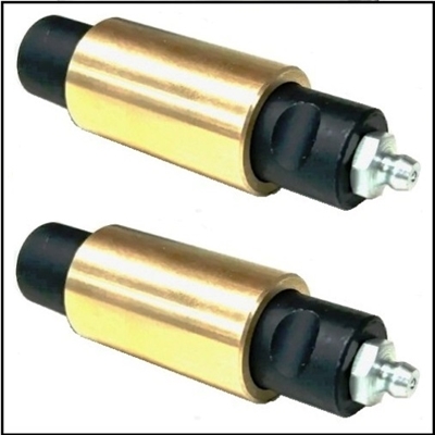 (2) 576042 bushings & (2) 925267 pins for the forward anchors of the rear leaf springs on all 1939-58 Dodge - Fargo - Plymouth 1/2 - 3/4 ton trucks