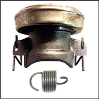 PN 862859 - 862860 clutch release bearing w/sleeve & PN 671915 pull-back spring for 1941-56 Plymouth & Dodge passenger cars