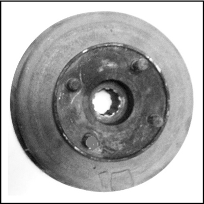 USED PN 1406671 parking brake drum with hub for 1954-56 DeSoto Adventurer - FireDome - FireFlite; 1954-56 Chrysler New Yorker - Windsor; 1954-56 Imperial w/PowerFlite
