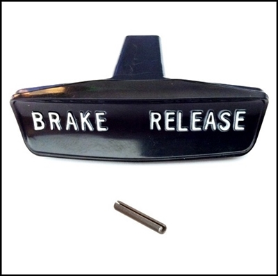 Emergency brake release handle with roll pin for 1960-61 Dodge Polara; 1960-61 DeSoto; 1962 Dodge 880; 1960-62 Chrysler and 1960-62 Imperial