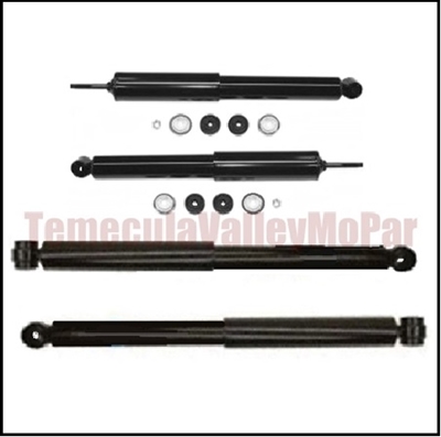 Matched shock absorber package for all 1970-74 Plymouth Duster - Scamp - Valiant and all 1970-74 Dodge Dart -Demon - Sport