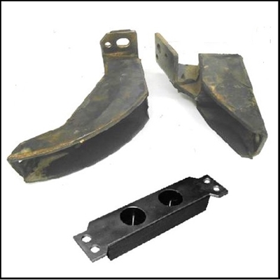 Right and left engine mounts and new transmission mount for 1960-61 Plymouth Belvedere - Fury - Savoy - Suburban and all 1960-61 Dodge Dart with 225 CID slant six