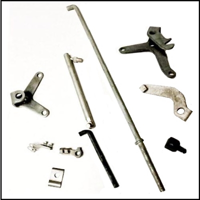 PN 980593 10-piece kit tightens sloppy gas pedal linkage on 1941 Plymouth P11 - P12 & 1941 Dodge D19