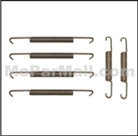 Set of (4) front and (2) rear brake shoe return springs