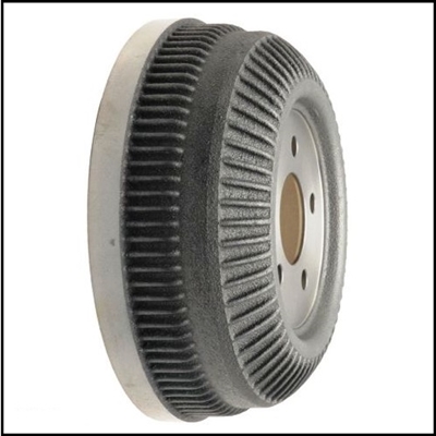 NORS finned 11" ID front drum for 1970-72 Plymouth Fury - Sport Fury - VIP; 1970-72 Dodge Monaco - Polara & 1970-72 Chrysler 3" wide shoes