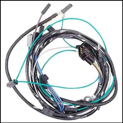 Engine compartment wiring harness for 1962-65 Plymouth Belvedere; 1962-64 Fury - Savoy - Sport Fury; 1962 Dodge Dart; 1962-64 Dodge Polara - 330 - 440 and 1965 Coronet - Satellite with 361 - 383 - 426 engine