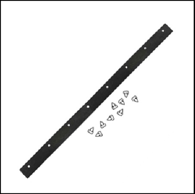 Hood-to-radiator extrusion with clips for 1960-64 Imperial