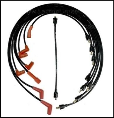 PN 2084368 9-piece ignition cable set for 1960-61 Plymouth, Dodge, DeSoto and Chrysler with dual 4 BBL ram induction