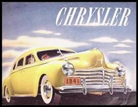 Original Prestige Sales Brochure for 1941 Chrysler
