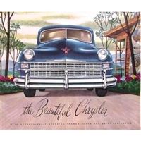 12-page showroom sales catalog for the 1947 Chrysler New Yorker - Royal - Town/Country - Windsor