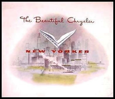 10"x 11" 16-page showroom sales catalog for 1951 Chrysler New Yorker.
