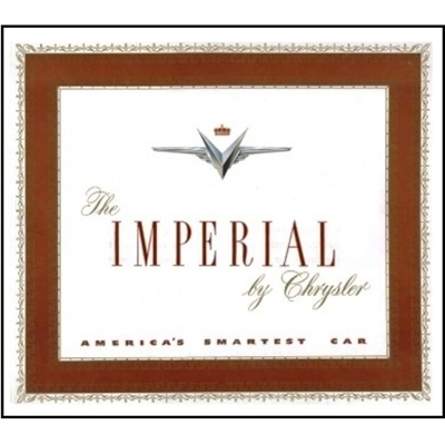 11"x 9.5" 20-page prestige showroom sales catalog for 1951 Chrysler Imperial