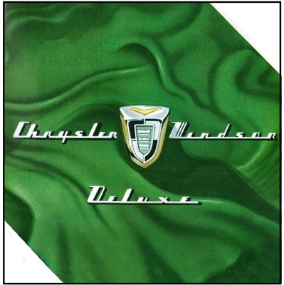 Large Prestige Sales Brochure for 1955 Chrysler Windsor