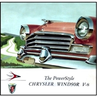16-page 12"x 12" original showroom sales catalog for all 1956 Chrysler Windsor Newport hardtops and convertibles; the Windsor Town/Country and the Windsor four-door sedan