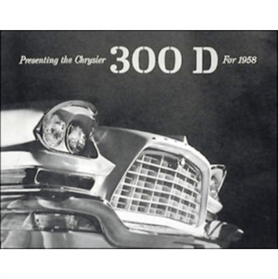 Original Sales Brochure for 1958 Chrysler 300D