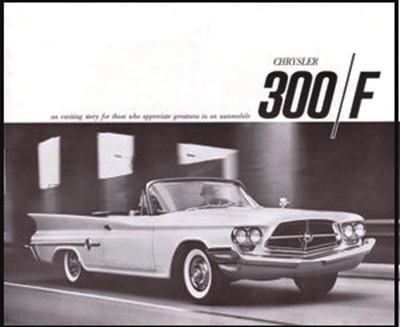 Original Sales Brochure for 1960 Chrysler 300-F
