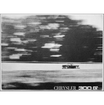 16-page 14"x 10" showroom sales catalog for 1961 Chrysler 300G