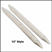 316 stainless-steel rub strakes protect your classic boat's deck finish from chafing by dock lines