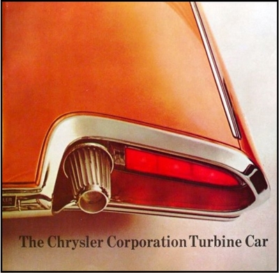 7.5" x 7.5" 12-page publication promoting the Chrysler Turbine Car