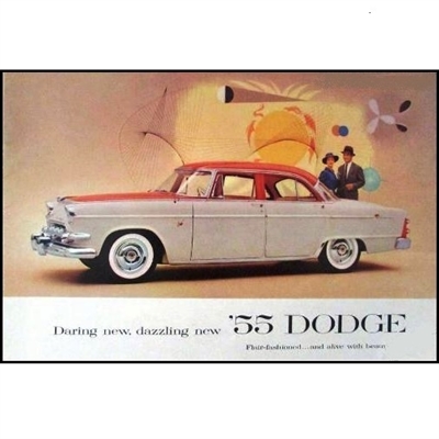 Oversized 20-page showroom sales catalog for all 1956 Dodge Coronet - Custom Royal - Royal - Sierra