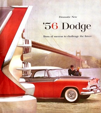 12"x 13" 8-page showroom sales catalog for all 1956 Dodge Coronet - Custom Royal - Royal - Sierra