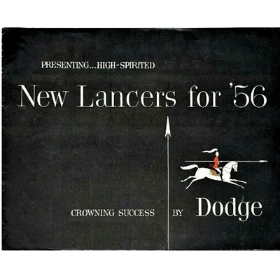 14" x 11" showroom sales catalog for 1956 Dodge hardtops and convertibles