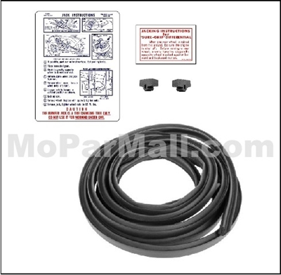 Deck lid gasket, bumper and decal set for all 1967-71 Plymouth Fury; all 1967-71 Dodge Monaco - Polara; all 1967-71 Chrysler and all 1967-71 Imperial