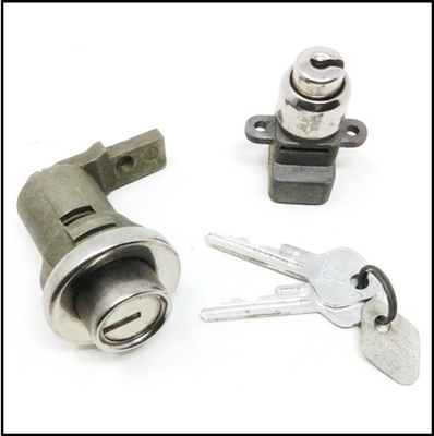 NOS PN 1830770 matched deck lid and glove box locks for 1957-58 Plymouth - Dodge - DeSoto - Chrysler