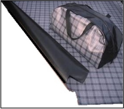 Carpet or rubber mat with matching tote bag for the trunk of all 1963-64 Dodge 880 and Chrysler