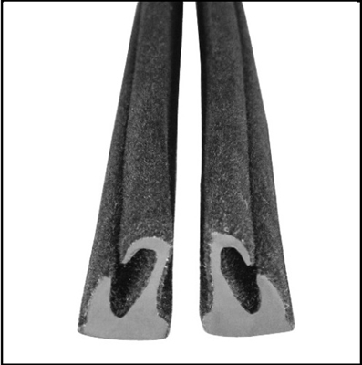 PN 2782560/1 - 2811622/3 quarter window to door window seals for 1967-69 Plymouth Barracuda & Dodge Dart hardtops/convertibles