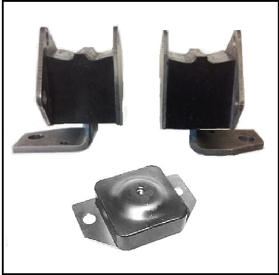 Set of right and left engine mounts and transmission mount for all 1962 MoPar C-Body