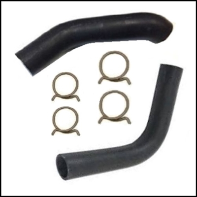 Molded upper and lower radiator hoses and (4) original-equipment-style hose clamps for 1955-56 Dodge passenger cars with 270/315 V-8 engines