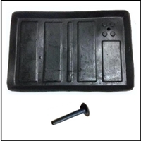 PN 1612946 - 1633236 rubber battery tray w/drain for 1961-71 Dodge conventional cab trucks