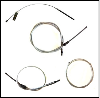 Set of (4) new parking brake cables for 1964-70 Dodge A-100 and A-108 trucks and vans