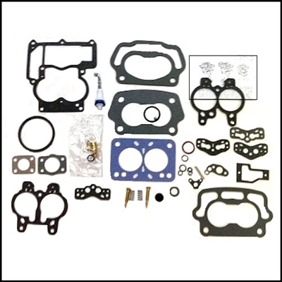 Carburetor overhaul kit with instructions for Chris Craft small-block V-8