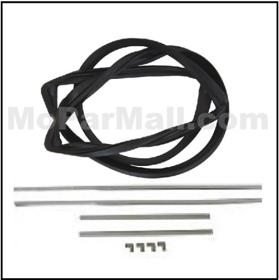 Windshield seal for 1967 Plymouth Barracuda and Dodge Dart convertibles and 2-door hardtops
