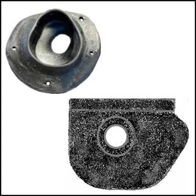 Re-vulcanized PN 1830452 steering column boot and carpet rubber finish pad for 1957-63 Imperial