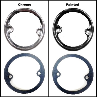 Choice of chrome or painted PN 628949 tail light door & gasket for 1933-54 Dodge pick-up and express trucks