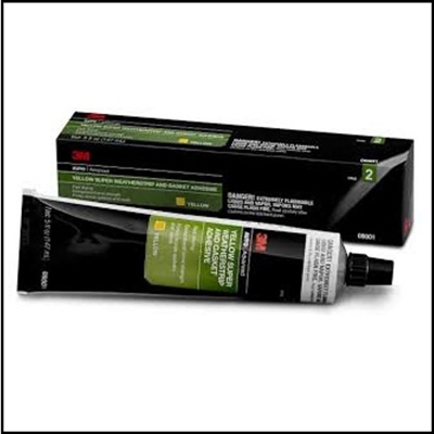 Choice of YELLOW or BLACK premium weatherstrip adhesive