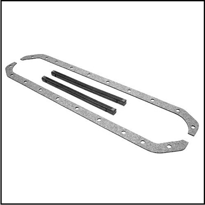 PN 1321252 - 1450996 oil pan gasket set for 1951-58 Chrysler & Imperial Poly & Hemi engines