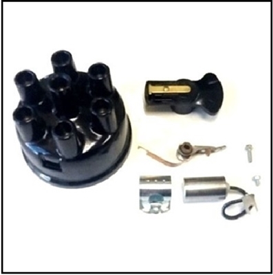 Distributor cap, rotor, contact set and condenser for WDX; B-1-PW; B-2-PW; B-3-PW; B-4-PW; C-1-PW; C-3-PW; C-4-PW; WM-300 Power Wagons