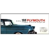 Large Prestige Sales Brochure for 1955 Plymouth