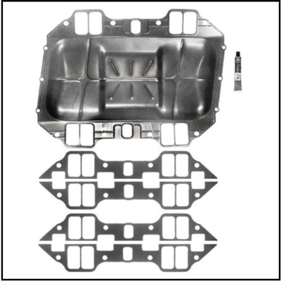 Lifter valley pan and supplementary intake manifold gaskets for 1958-78 350 - 361 - 383 - 400 - 413 - 426 - 440 CID engines